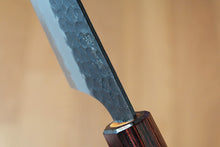 Load image into Gallery viewer, CA011 Japanese Wa-Rocking Santoku knife Black Aogami Super steel 160mm Sakai Takayuki
