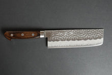 Load image into Gallery viewer, CH010 Japanese Nakiri knife Zenpou - Aogami super steel Hammered 165mm