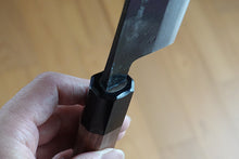 Load image into Gallery viewer, CK101 Japanese Santoku knife Tosa-Kajiya - Aogami#2 Damascus black 170mm