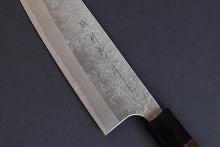 Load image into Gallery viewer, CK201 Japanese Wa-Santoku Knife Echizen Kamo VG10 Damascus Steel 170mm