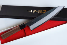 Load image into Gallery viewer, CM001 Japanese black Gyuto knife Muneishi - Aogami#2 steel 210mm
