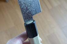 Load image into Gallery viewer, CM203 Japanese Wa Nakiri knife Misuzu - AUS10 Damascus steel 165mm
