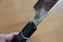 Load image into Gallery viewer, CS107 Japanese Kiritsuke Gyuto knife Sekikanetsugu-Zuiun - SPG2 Damascus steel 205mm