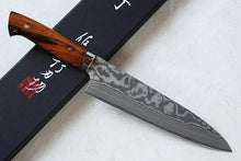 Load image into Gallery viewer, CS203 Japanese Gyuto knife Saji - VG10 Black Damascus steel 210mm