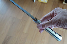 Load image into Gallery viewer, CS209 Japanese Petty knife Saji - VG10 Black Damascus 145mm (deer horn handle)