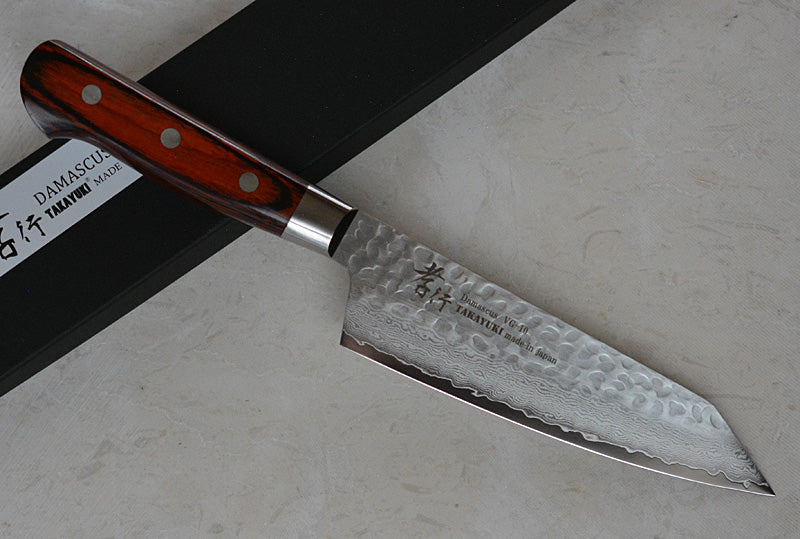 Japanese santoku kiritsike knife VG10 Damamscus steel by Sakai Taakayuki brand
