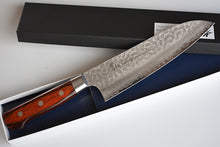 Load image into Gallery viewer, CA006 Japanese Santoku knife Sakai Takayuki - VG10 Damascus steel 180mm