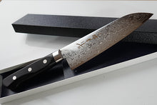 Load image into Gallery viewer, CA007 Japanese Santoku knife Sakai Takayuki - AUS10 Damascus steel 170mm