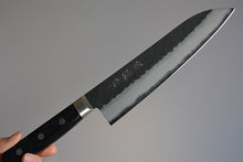 Load image into Gallery viewer, CH002 Japanese Santoku knife Zenpou - Aogami super steel black 180mm