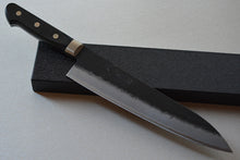 Load image into Gallery viewer, Japanese black gyuto chef knife Aogami super steel by Zenpou brand
