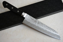 Load image into Gallery viewer, Japanese santoku knife hammered Aogami super steel by Zenpou brand