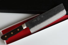Load image into Gallery viewer, CH009 Japanese Nakiri knife Zenpou - Aogami super steel black 165mm