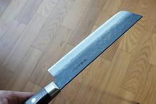Load image into Gallery viewer, CH009 Japanese Nakiri knife Zenpou - Aogami super steel black 165mm
