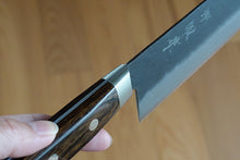 Load image into Gallery viewer, CH009 Japanese Nakiri knife Zenpou - Aogami super steel black 165mm