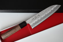 Load image into Gallery viewer, CH014 Japanese Wa-Santoku knife Zenpou - Aogami super steel Hammered 165mm