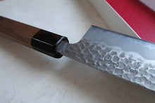 Load image into Gallery viewer, CH014 Japanese Wa-Santoku knife Zenpou - Aogami super steel Hammered 165mm