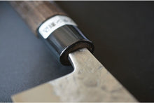 Load image into Gallery viewer, CK002 Japanese Santoku knife Sanjo Kawamura - Shirogami#1 steel 160mm