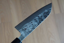 Load image into Gallery viewer, CK002 Japanese Santoku knife Sanjo Kawamura - Shirogami#1 steel 160mm
