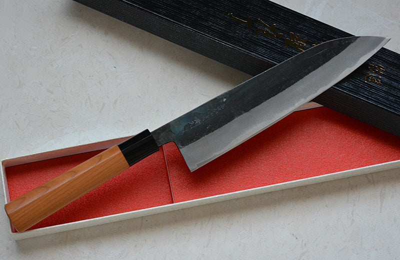 Traditional making with carbon steel. Item No. CK108 Japanese Gyuto knife  Tosa-Kajiya Black 210mm