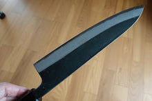 Load image into Gallery viewer, CM001 Japanese black Gyuto knife Muneishi - Aogami#2 steel 210mm
