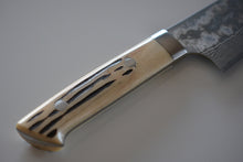 Load image into Gallery viewer, CS201 Japanese Santoku knife Saji - VG10 Black Damascus steel 180mm