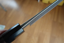 Load image into Gallery viewer, CY301 Japanese Black Santoku knife Yamamoto - Aogami Super steel 165mm
