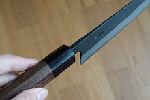 Load image into Gallery viewer, CY305 Japanese Black Santoku knife Yamamoto - Shirogami#2 steel 165mm