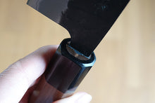 Load image into Gallery viewer, CH012 Japanese Wa-Santoku knife Zenpou - Aogami super steel black 170mm
