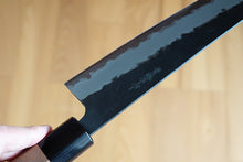 Load image into Gallery viewer, CH013 Japanese Wa-Gyuto knife Zenpou - Aogami super steel black 210mm
