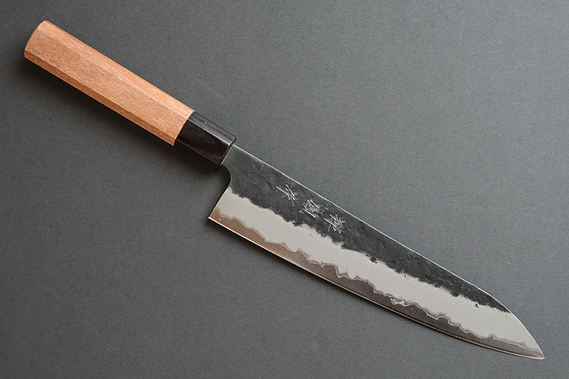 CH013 Japanese Wa-Gyuto knife Zenpou - Aogami super steel black 210mm