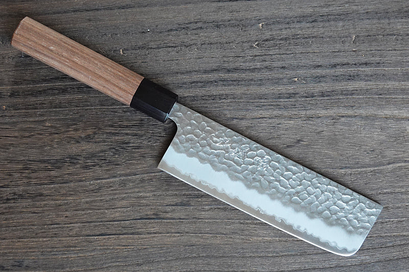 CH020 Japanese Wa-Nakiri knife Zenpou - Aogami super Hammered 165mm