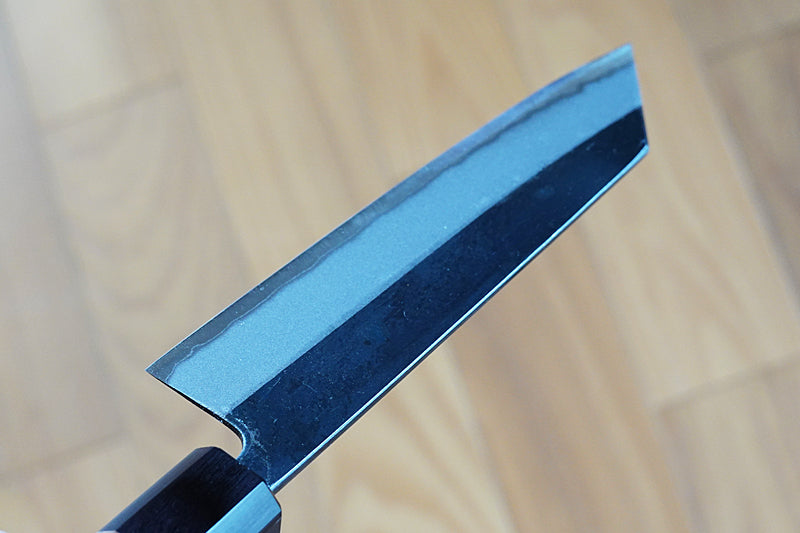 CM005 Japanese black Bunka knife Muneishi - Aogami#2 steel 170mm ...