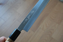 Load image into Gallery viewer, CM101 Japanese Yanagiba knife Zenpou - Shirogami carbon steel 240mm
