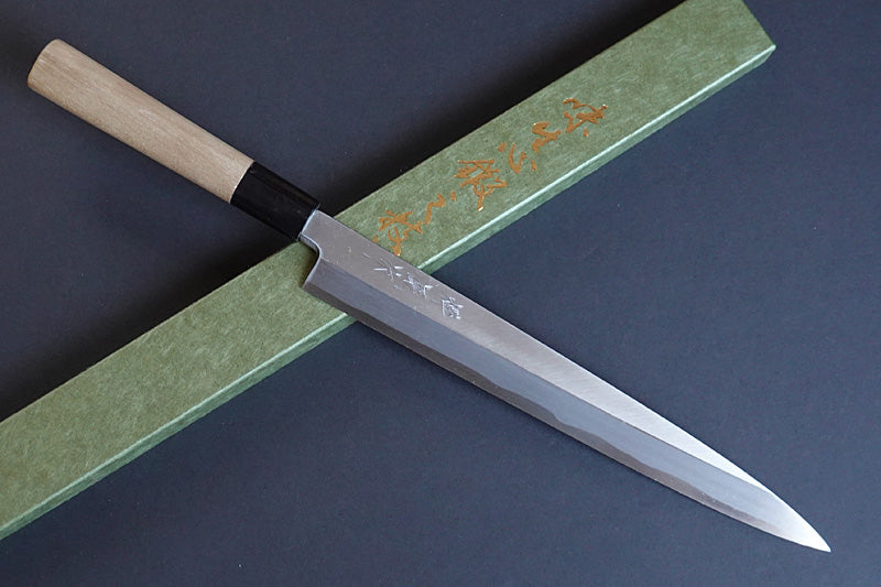 CM103 Japanese Yanagiba knife Zenpou - Shirogami carbon steel 265mm