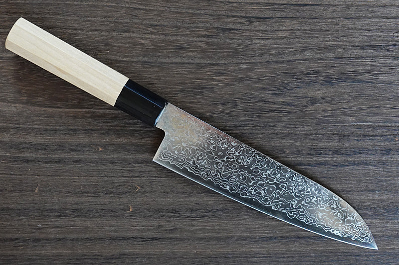 CM202 Japanese Wa Santoku knife Misuzu - AUS10 Damascus steel 180mm