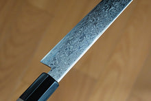Load image into Gallery viewer, CM202 Japanese Wa Santoku knife Misuzu - AUS10 Damascus steel 180mm
