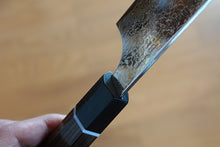 Load image into Gallery viewer, CS106 Japanese Kiritsuke Santoku knife Sekikanetsugu-Zuiun - SPG2 Damascus steel 180mm
