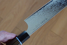 Load image into Gallery viewer, CS107 Japanese Kiritsuke Gyuto knife Sekikanetsugu-Zuiun - SPG2 Damascus steel 205mm
