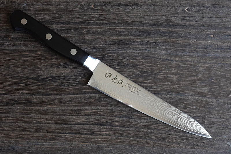 CY108 Japanese Petty knife Minamoto - VG10 Damascus steel 150mm