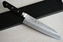 Load image into Gallery viewer, Japanese santoku knife hammered Aogami super steel by Zenpou brand
