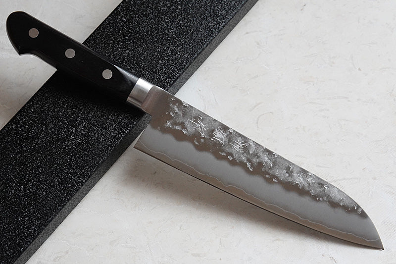 Japanese Santoku knife Gingami3 steel by Zenpou brand