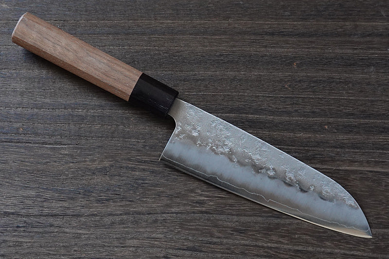 Japanese wa-santoku knife gingami3 steel by Zenpou brand