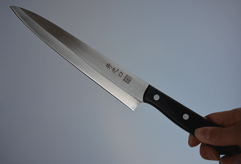 CI109 Japanese Yanagiba knife for left handed Chromium Molybdenum Steel 210mm