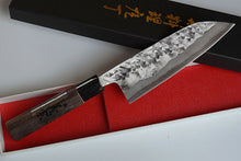 Load image into Gallery viewer, CK002 Japanese Santoku knife Sanjo Kawamura - Shirogami#1 steel 160mm
