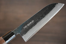 Load image into Gallery viewer, CK101 Japanese Santoku knife Tosa-Kajiya - Aogami#2 steel black 165mm
