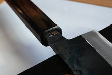 Load image into Gallery viewer, CK108 Japanese Gyuto knife Tosa-Kajiya - Aogami#2 steel black 210mm
