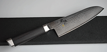 Load image into Gallery viewer, CS007 Japanese Santoku knife Sekimagoroku - VG10 Damascus steel 165mm
