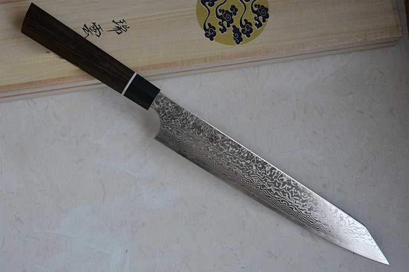 Japanese Slicer knife SGP2 Damascus steel by Sekikanetsugu brand