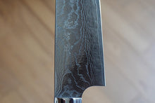 Load image into Gallery viewer, CS208 Japanese Santoku knife Saji - VG10 Damascus steel 180mm Green Handle
