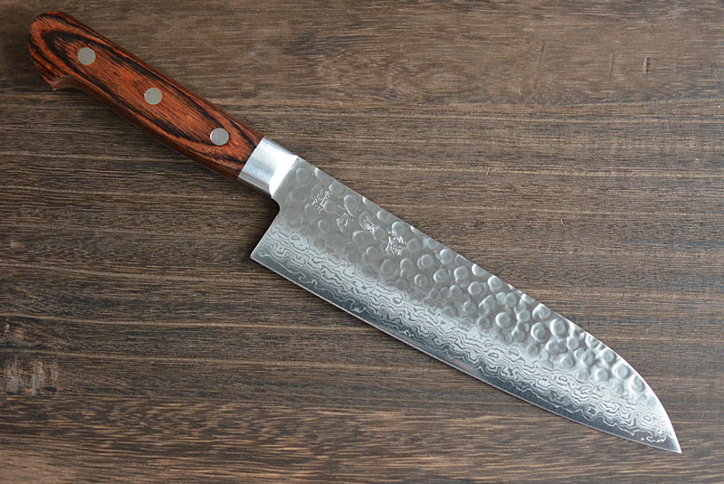 CY203 Japanese Santoku knife Zenpou - VG10 Damascus steel 185mm
